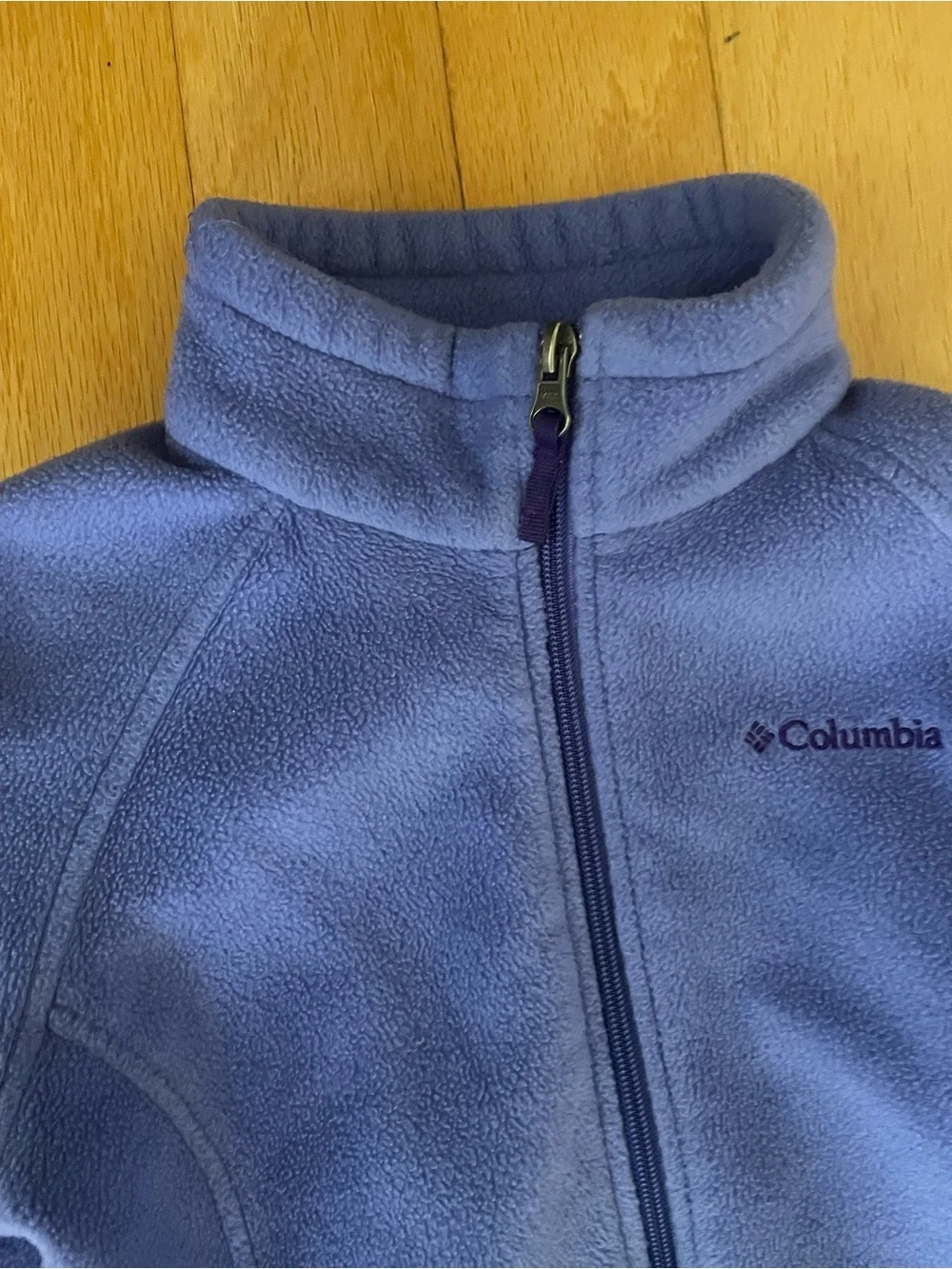 Columbia Kids Purple-Blue Fleece Jacket - Picture 3 of 8